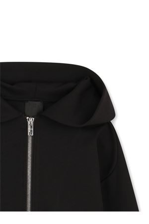 felpa con cappuccio in cotone nero GIVENCHY KIDS | H3109709B